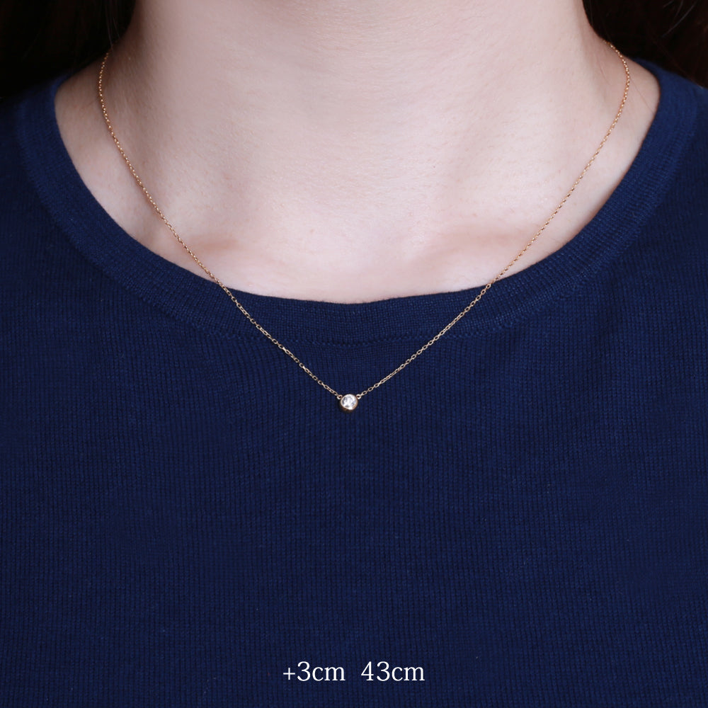 単品購入不可// K18/Pt「アジャスターチェーン」3cm ※ネックレスと同時購入のみ/単品購入不可