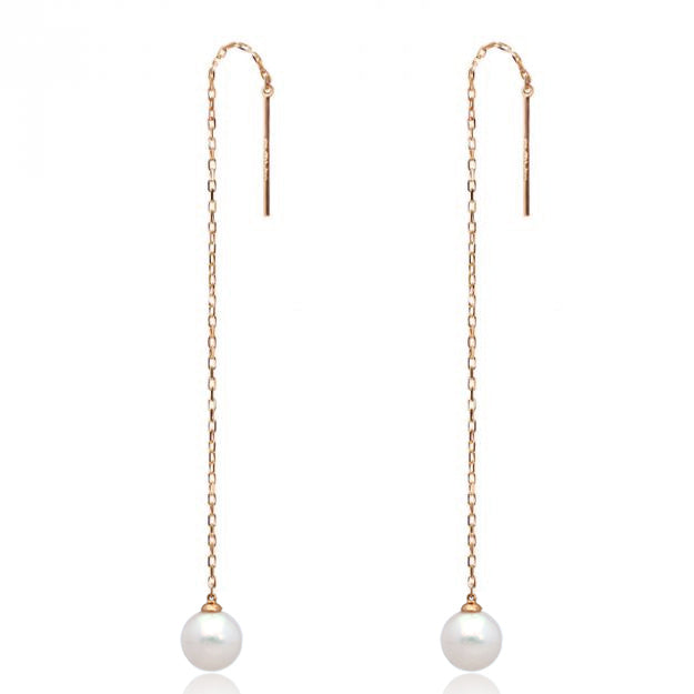 K18/Pt「アコヤパールジェメリ」ピアス