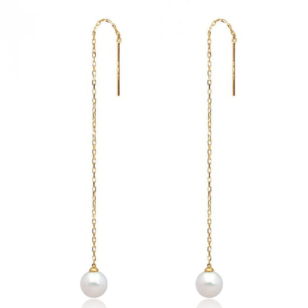 K18/Pt「アコヤパールジェメリ」ピアス