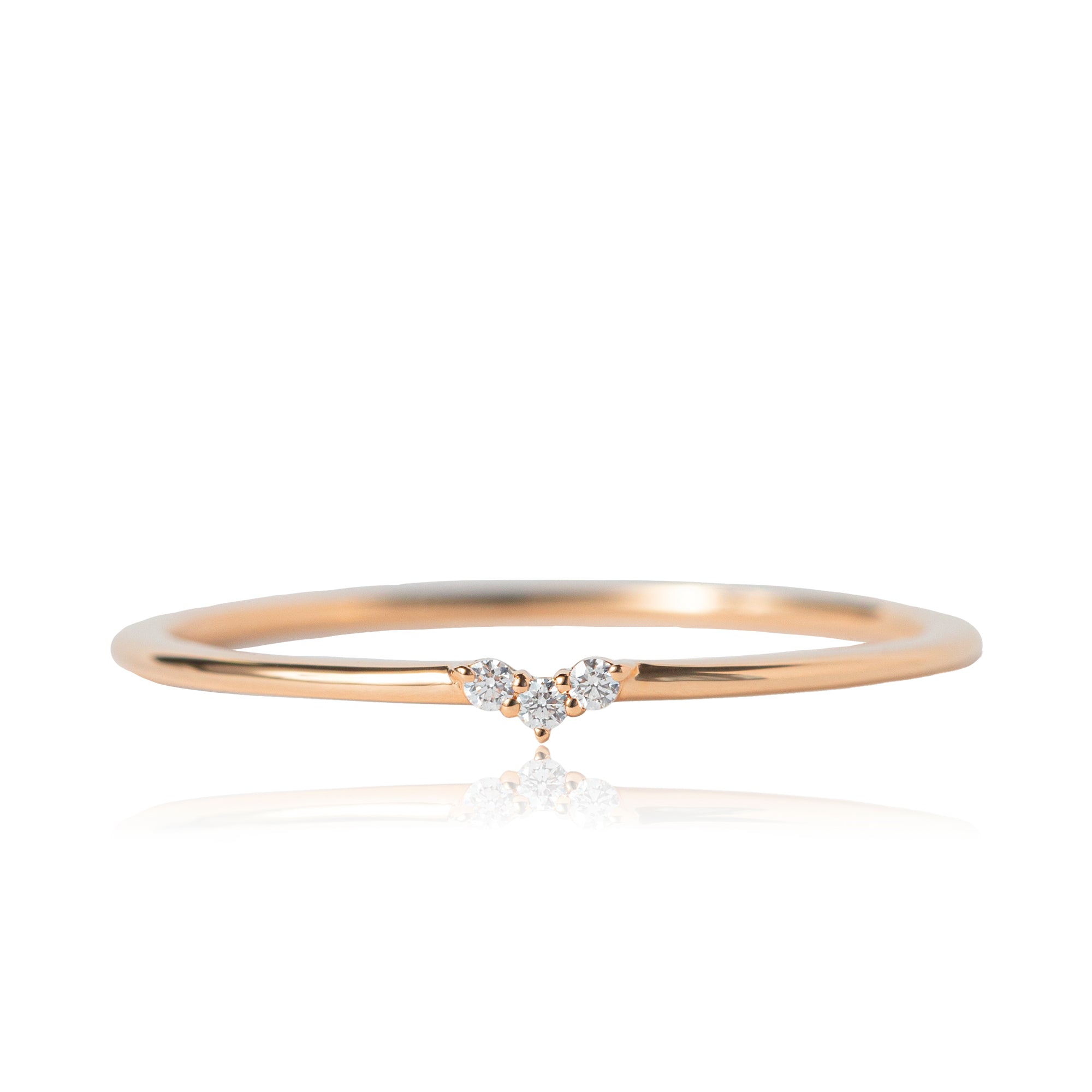 K18/Pt「ミアナ」リング - ピンクゴールド