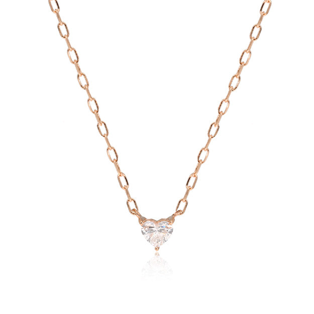 K18/Pt「0.08ctクオーレ」ネックレス