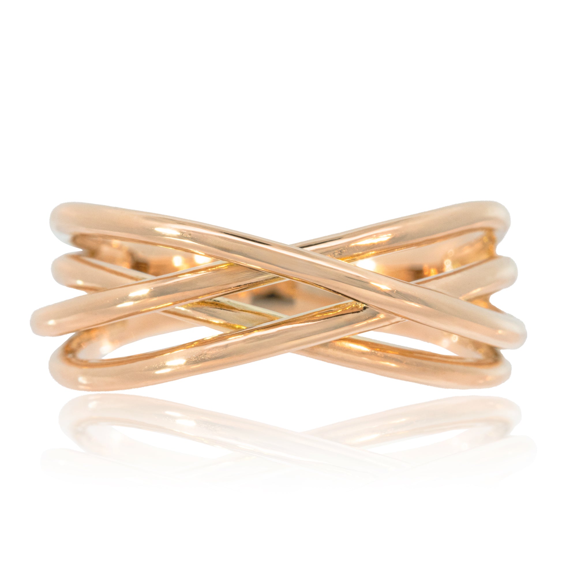 K18/Pt「ストラート」リング