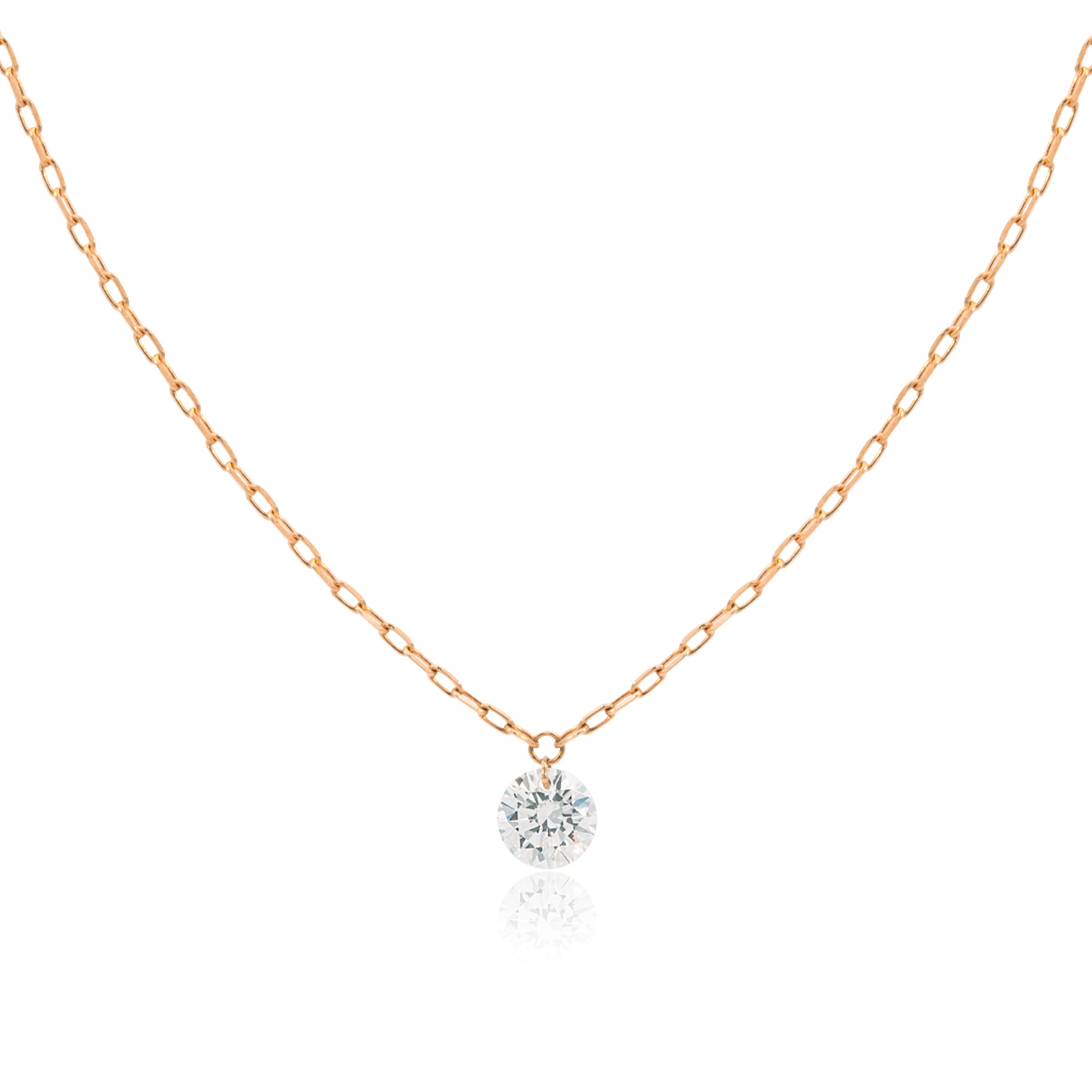 K18/Pt「0.05ctルフル」ネックレス