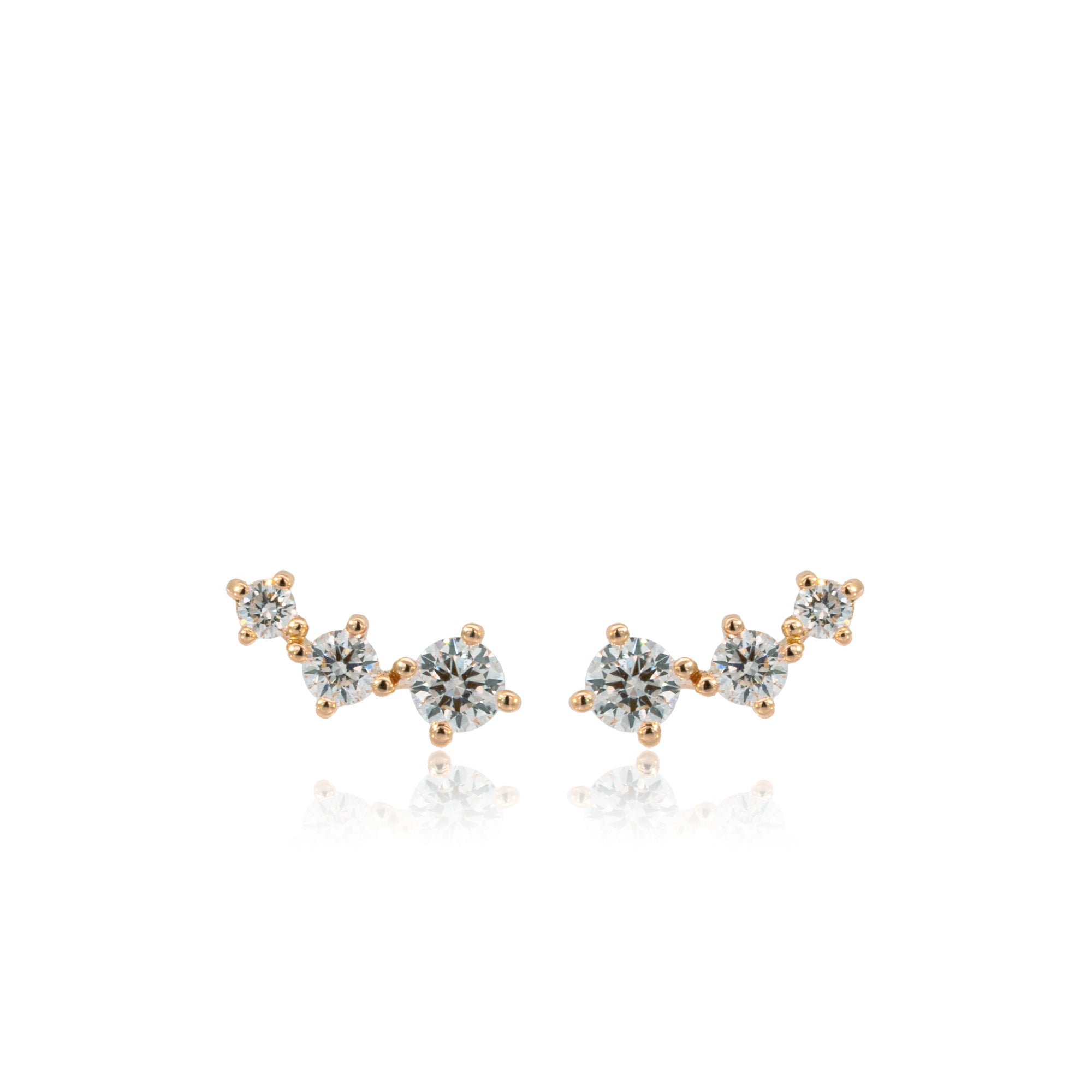K18/Pt「リエータ」ピアス