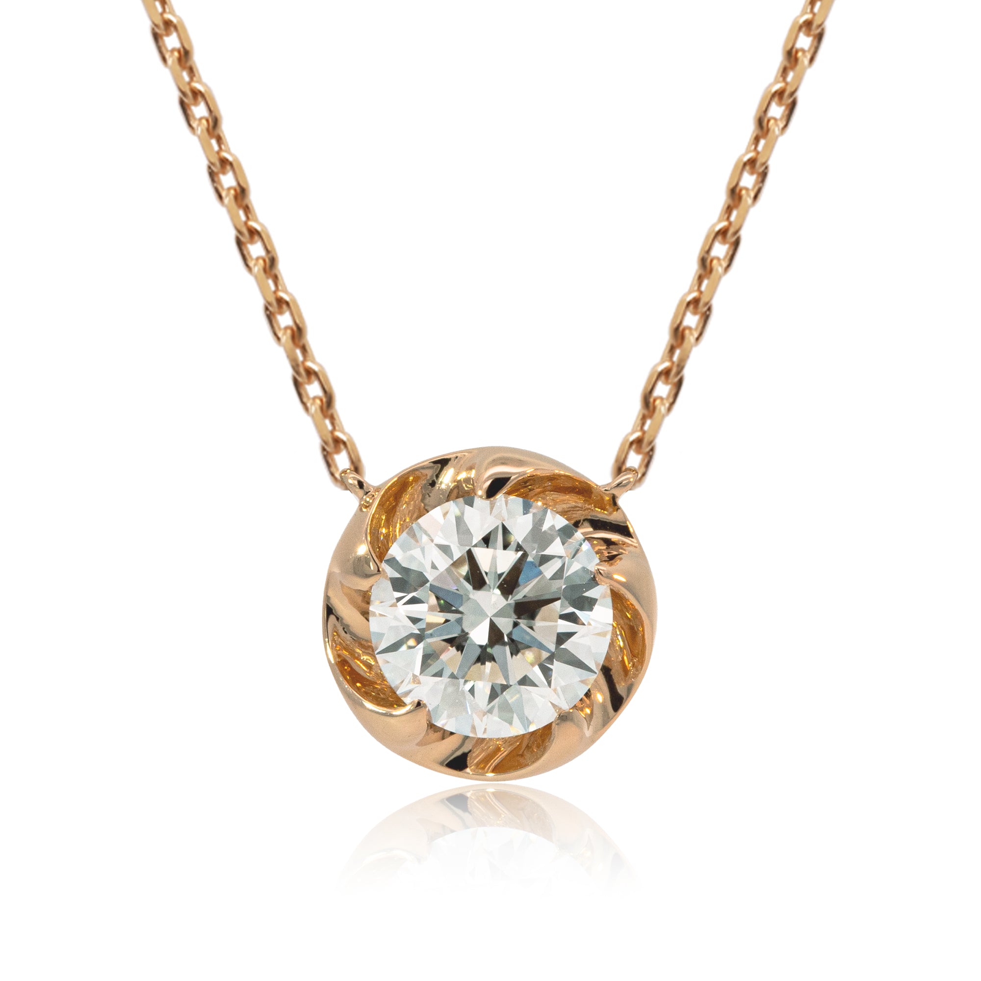 K18/Pt「0.7ctラウラ」ネックレス