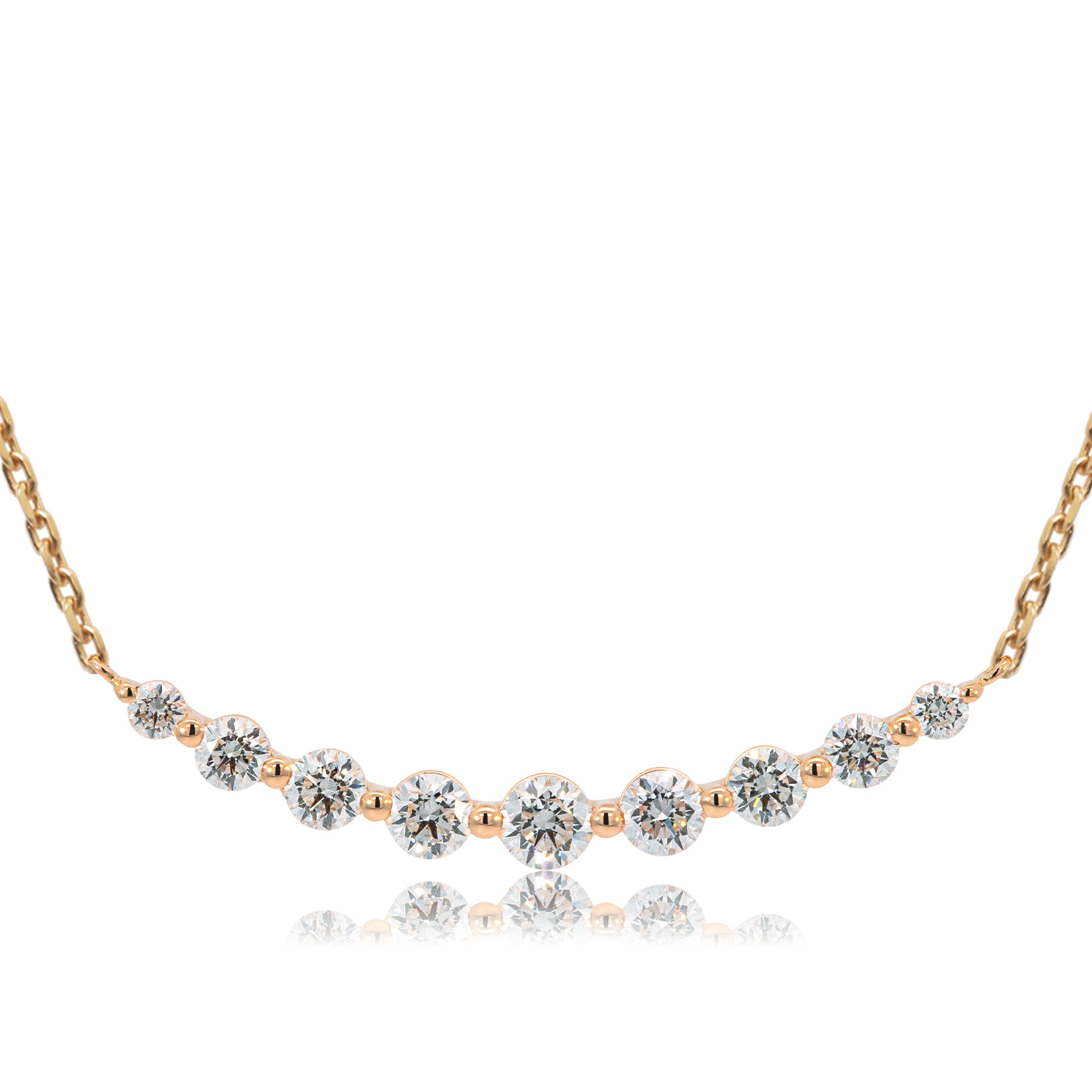 K18/Pt「ルミライン ラージ」ネックレス