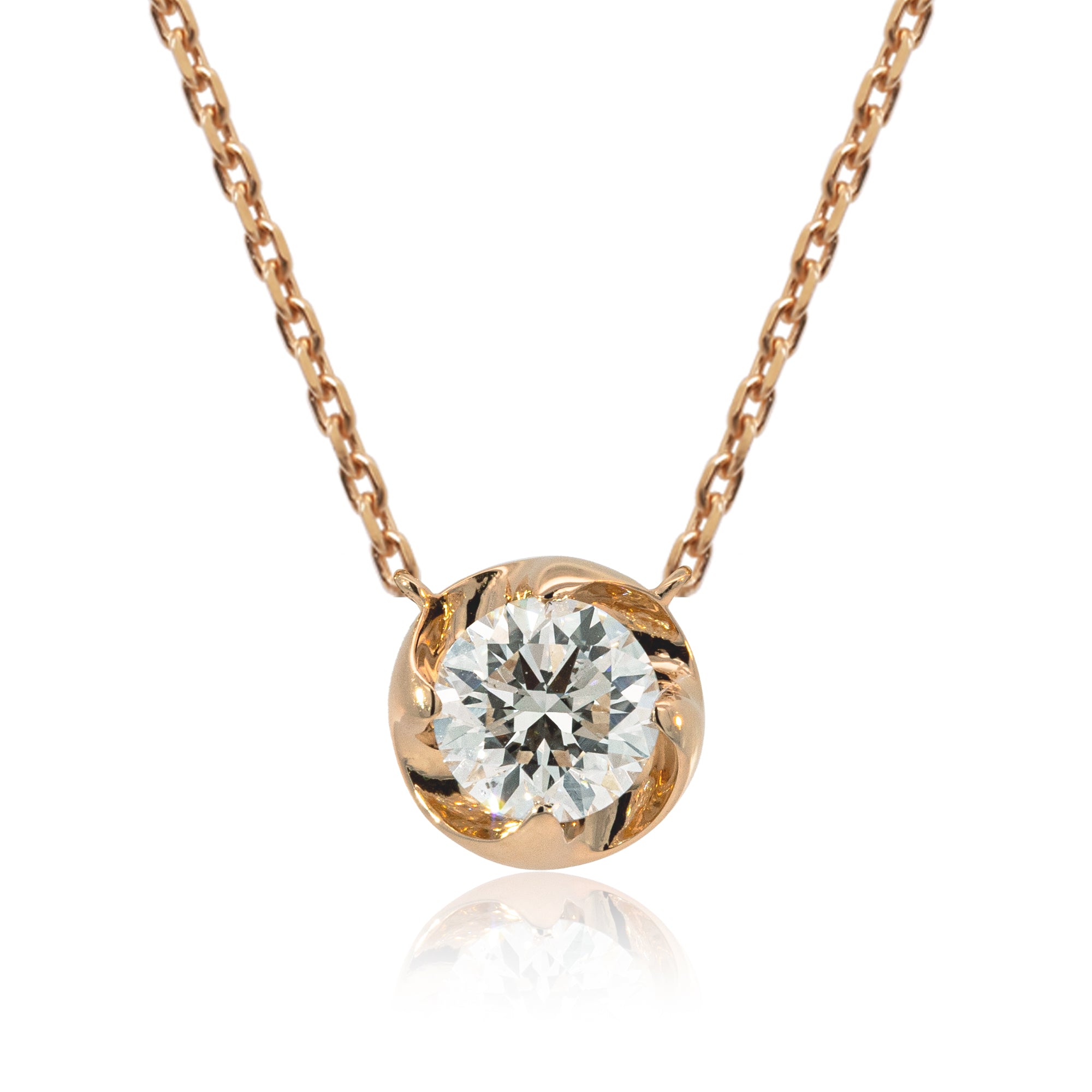 K18/Pt「0.4ctラウラ」ネックレス