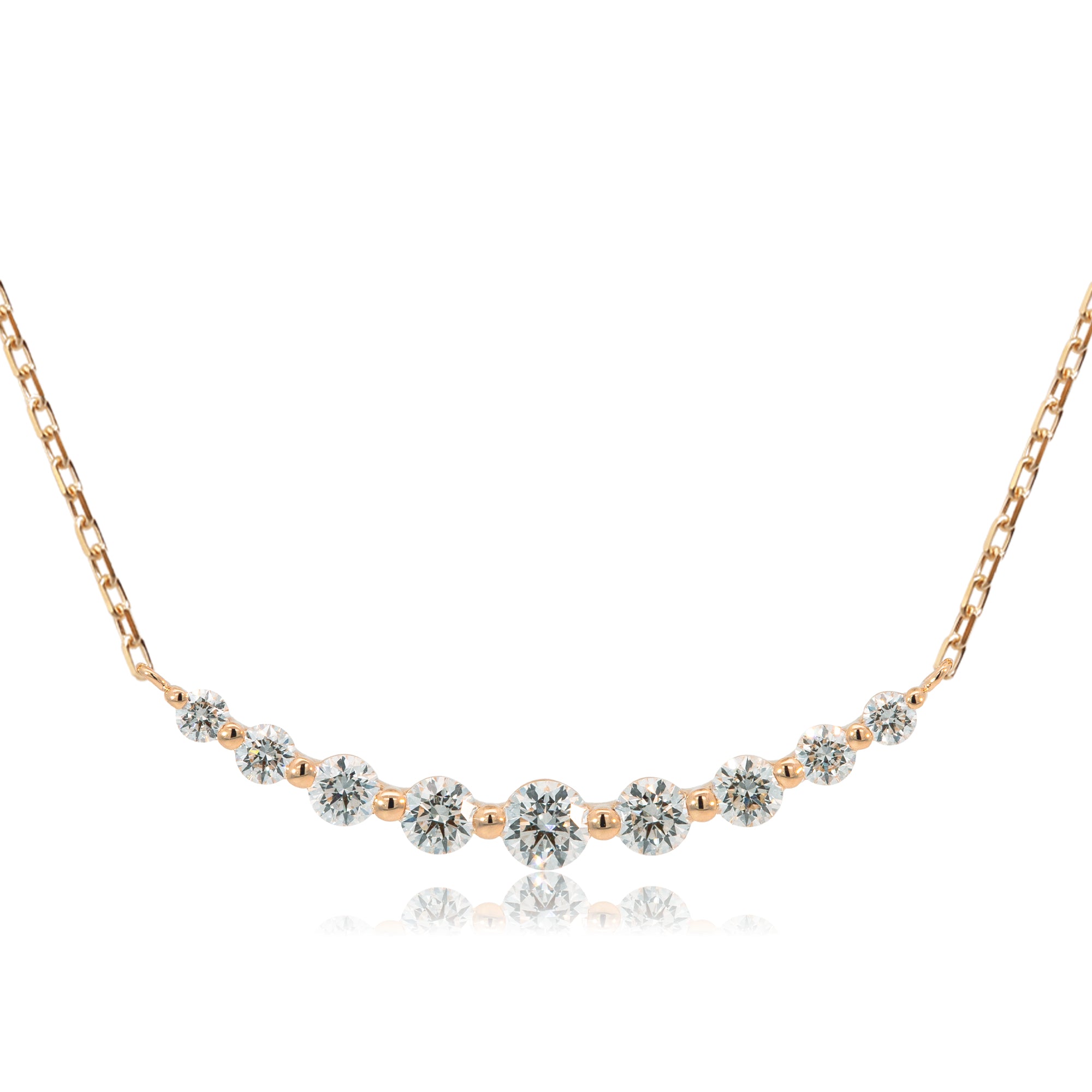 K18/Pt「ルミライン ミディアム」ネックレス