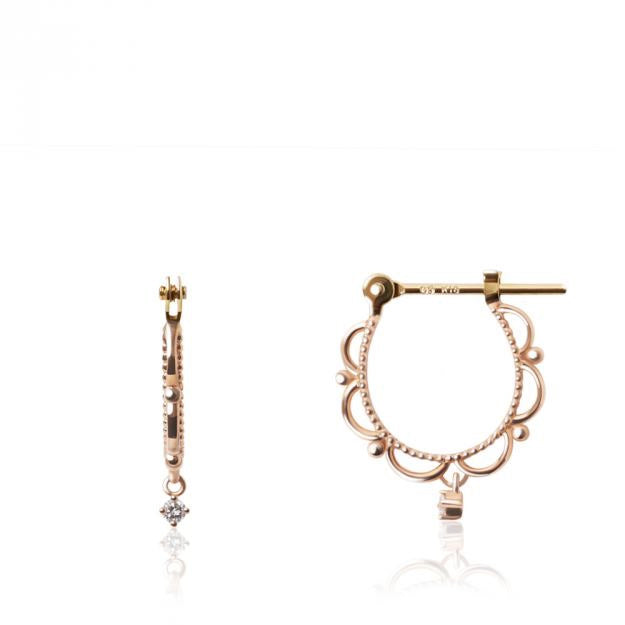 K18/Pt「サリー」ピアス