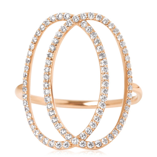 K18/Pt「グレイス」リング