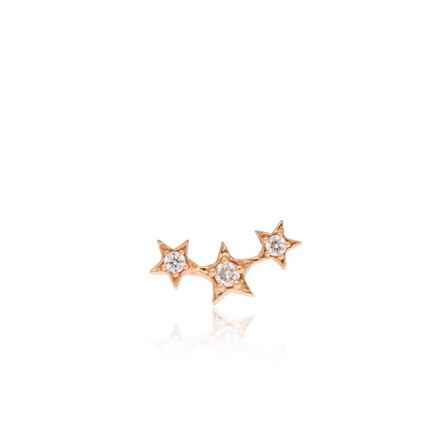 K18/Pt「ティンクル」ピアス(片耳用)