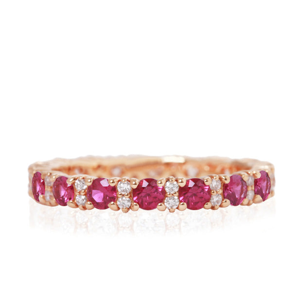 K18/Pt「ルビー ジャンヌ」リング