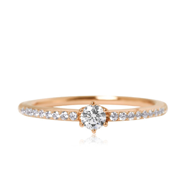 K18/Pt「シルビア」リング