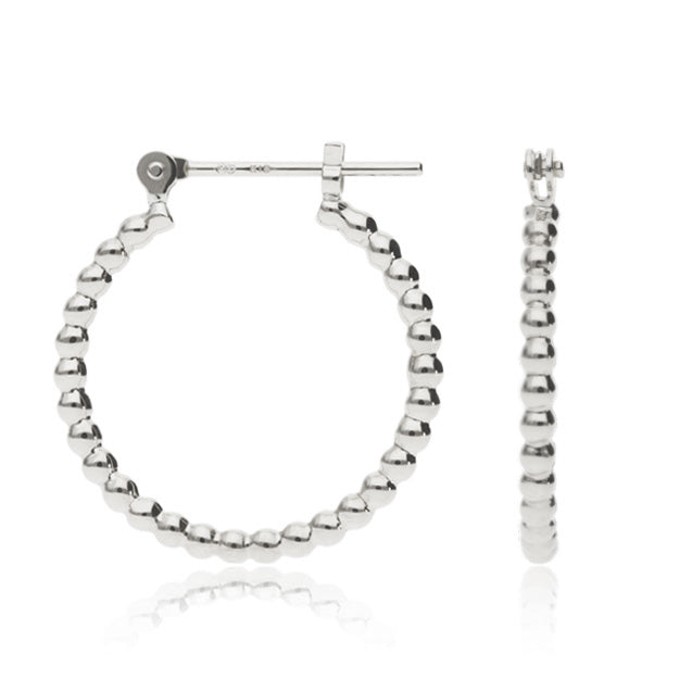 K18/Pt「カトレア フープ」ピアス