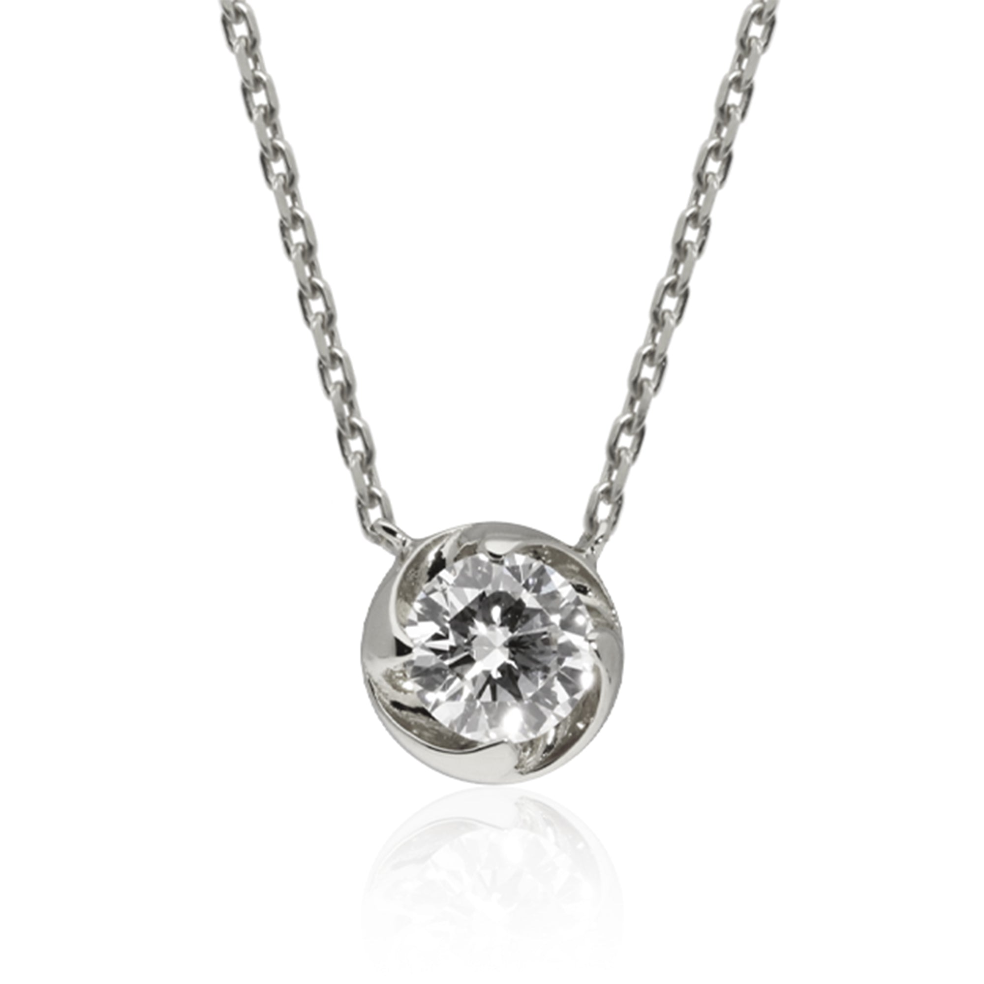 K18/Pt「0.3ctラウラ」ネックレス