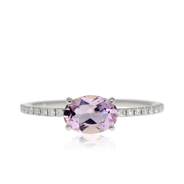 K18/Pt「ローズアメシスト ルファン」リング