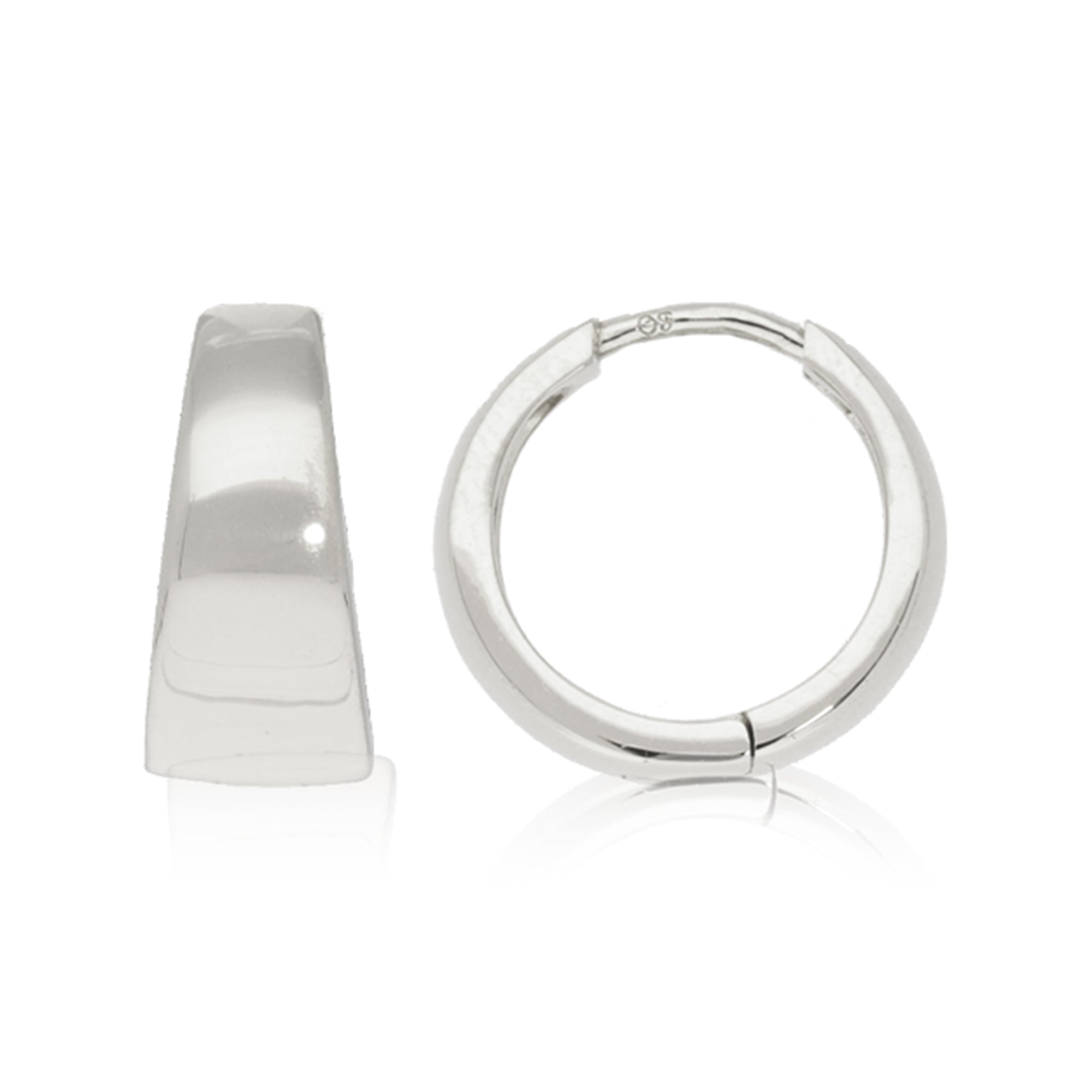 K18/PT「セシリー フープ」ピアス