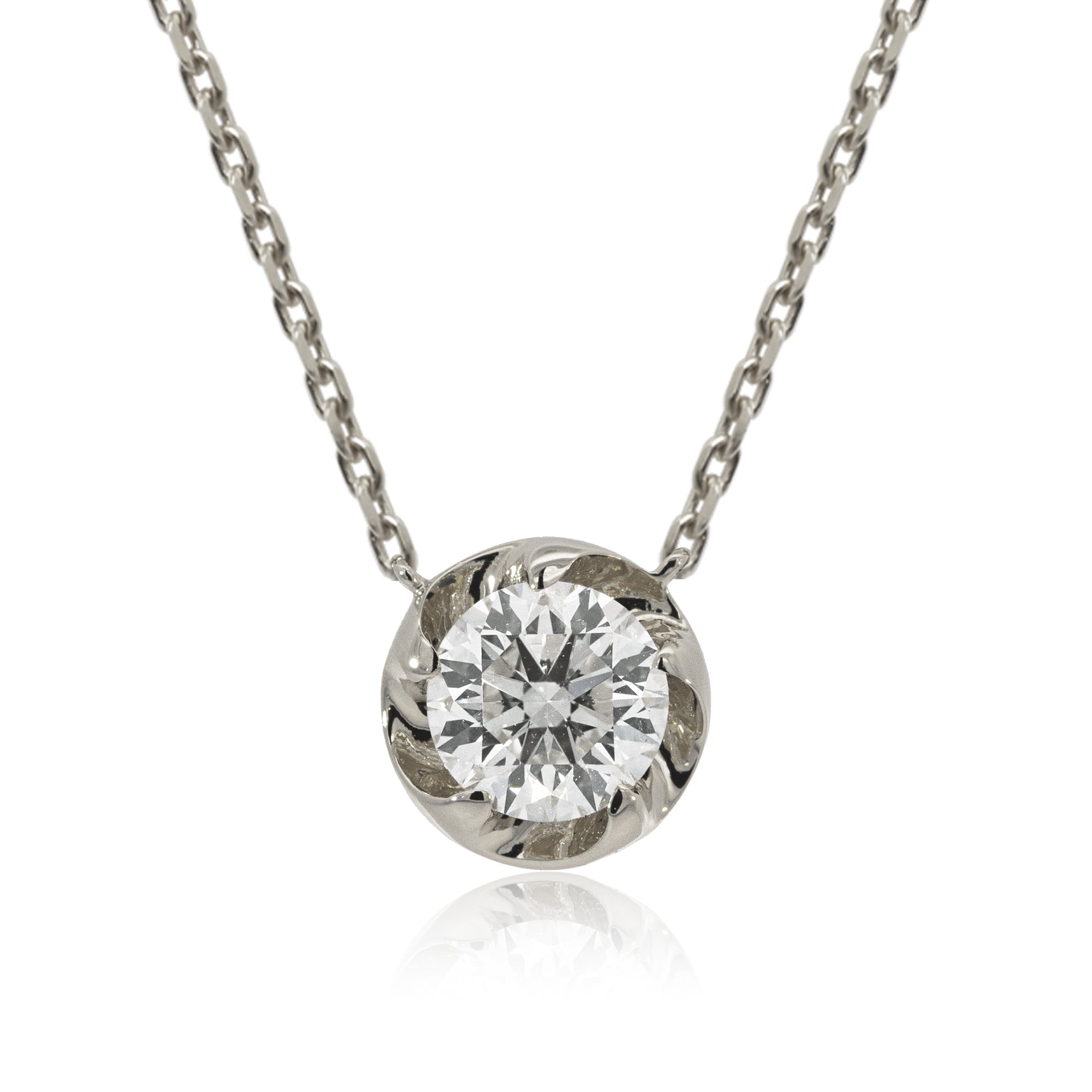 K18/Pt「0.5ctラウラ」ネックレス