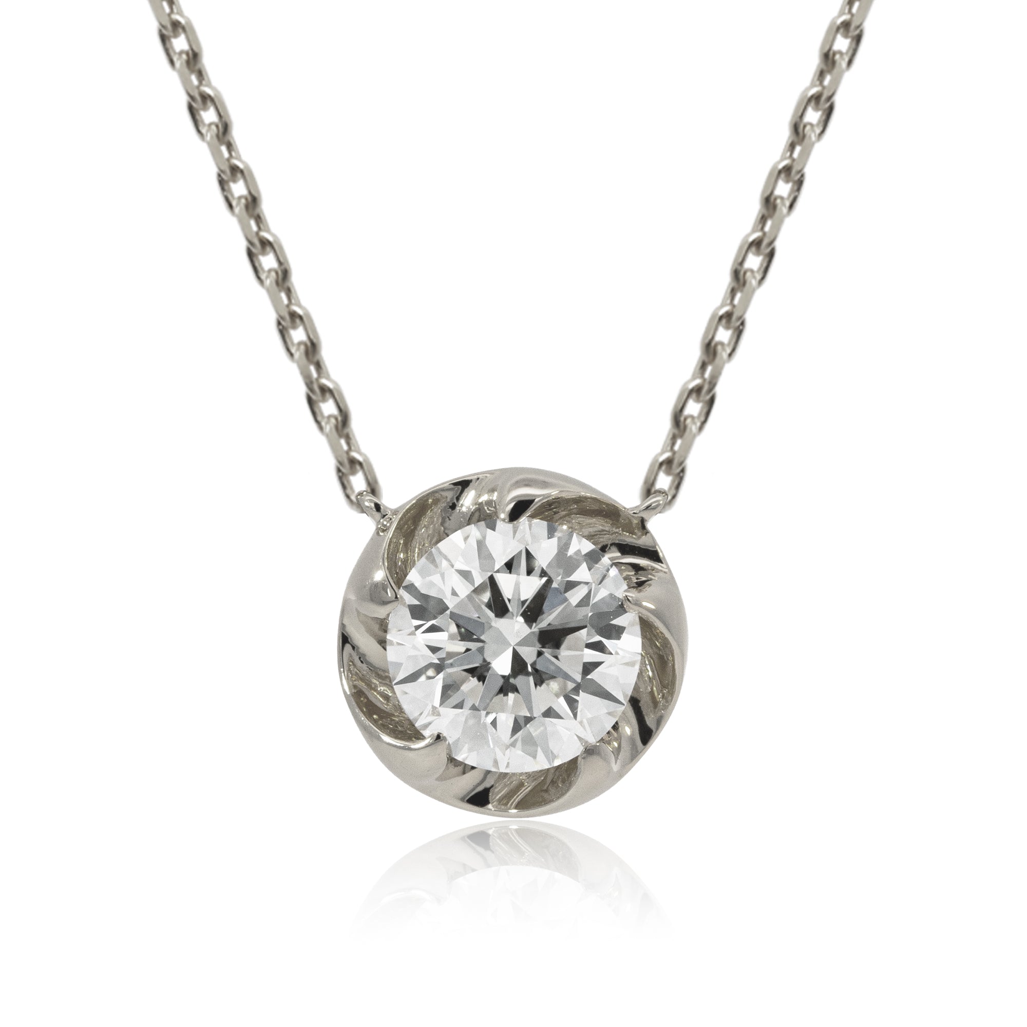 K18/Pt「0.7ctラウラ」ネックレス