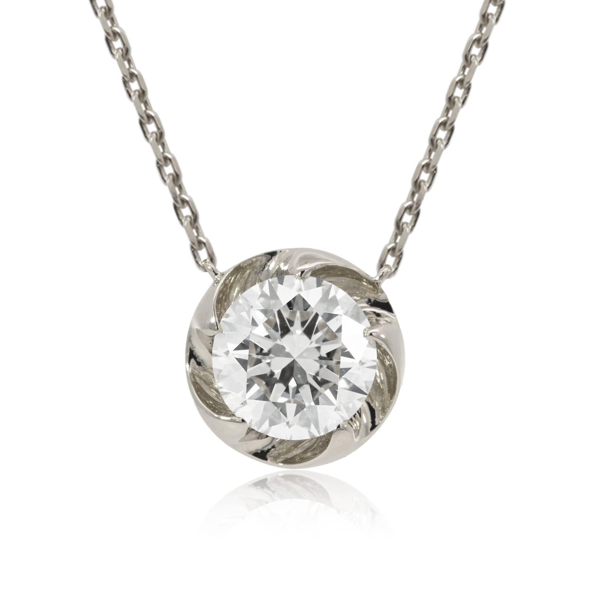 【限定2個】K18/Pt「1.0ct ラウラ」ネックレス