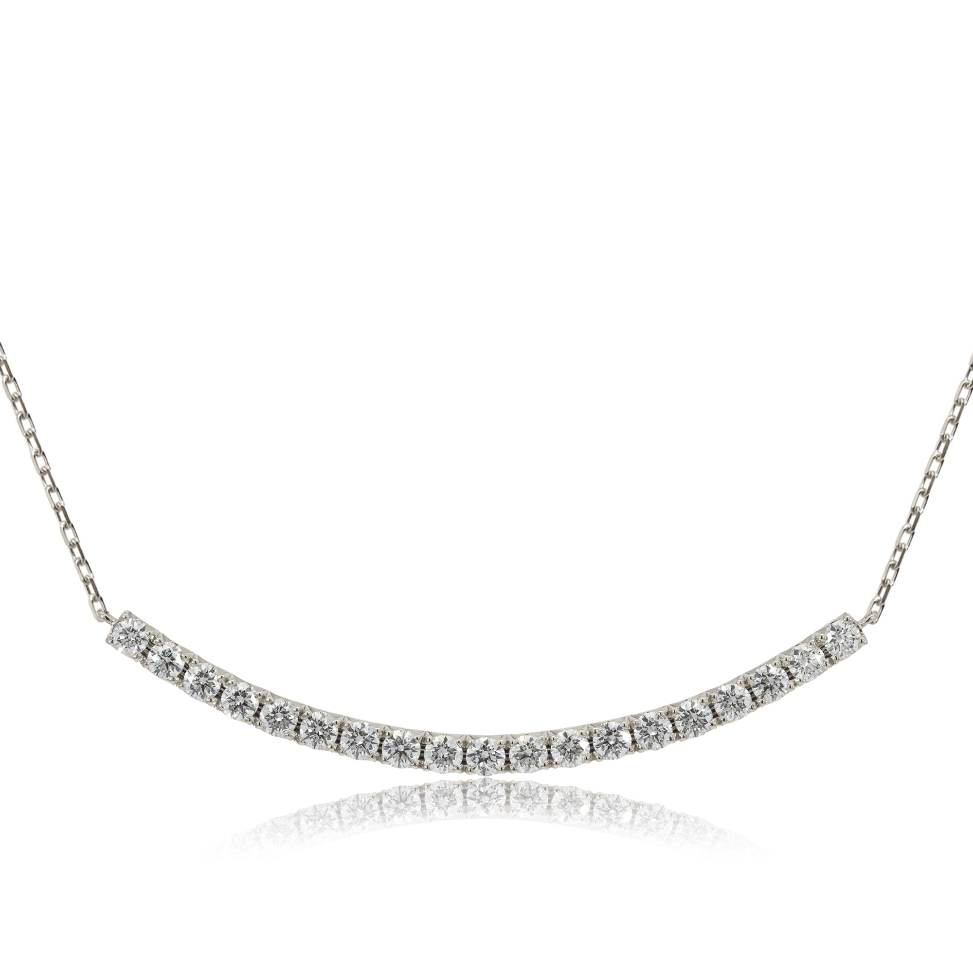 K18/Pt「ディアライン ラージ」ネックレス