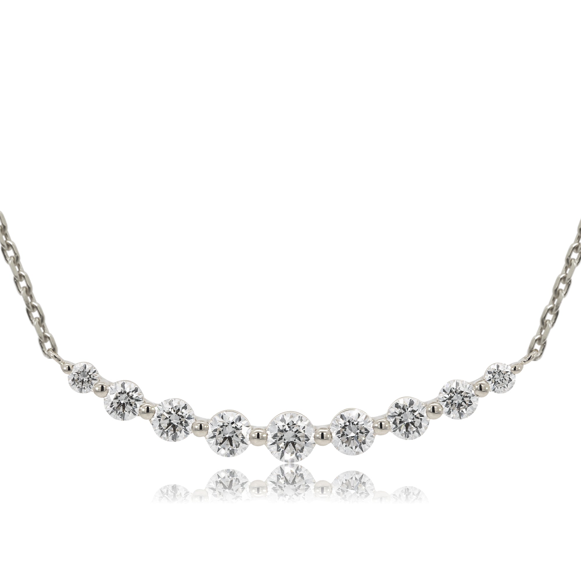 K18/Pt「ルミライン ラージ」ネックレス