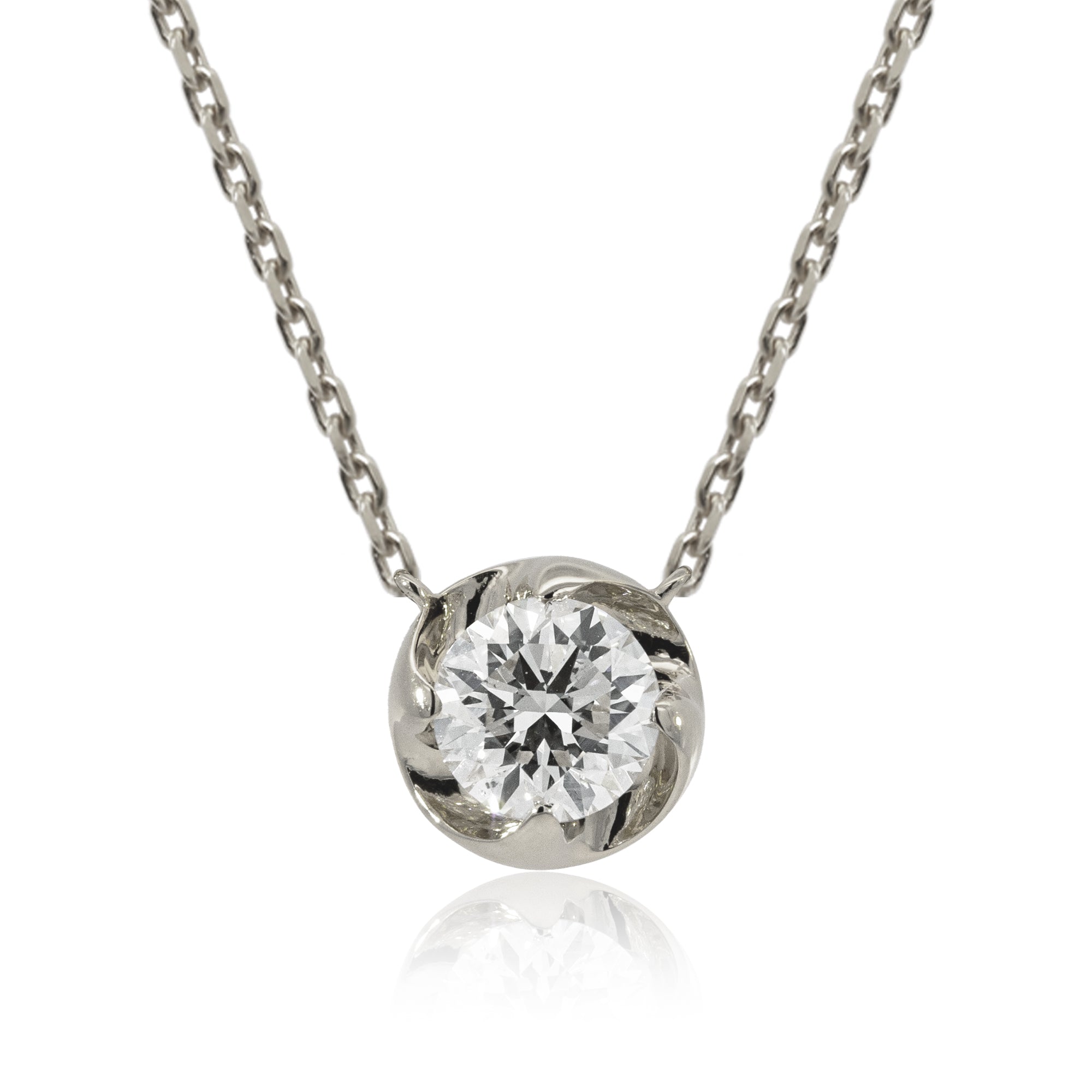 K18/Pt「0.4ctラウラ」ネックレス