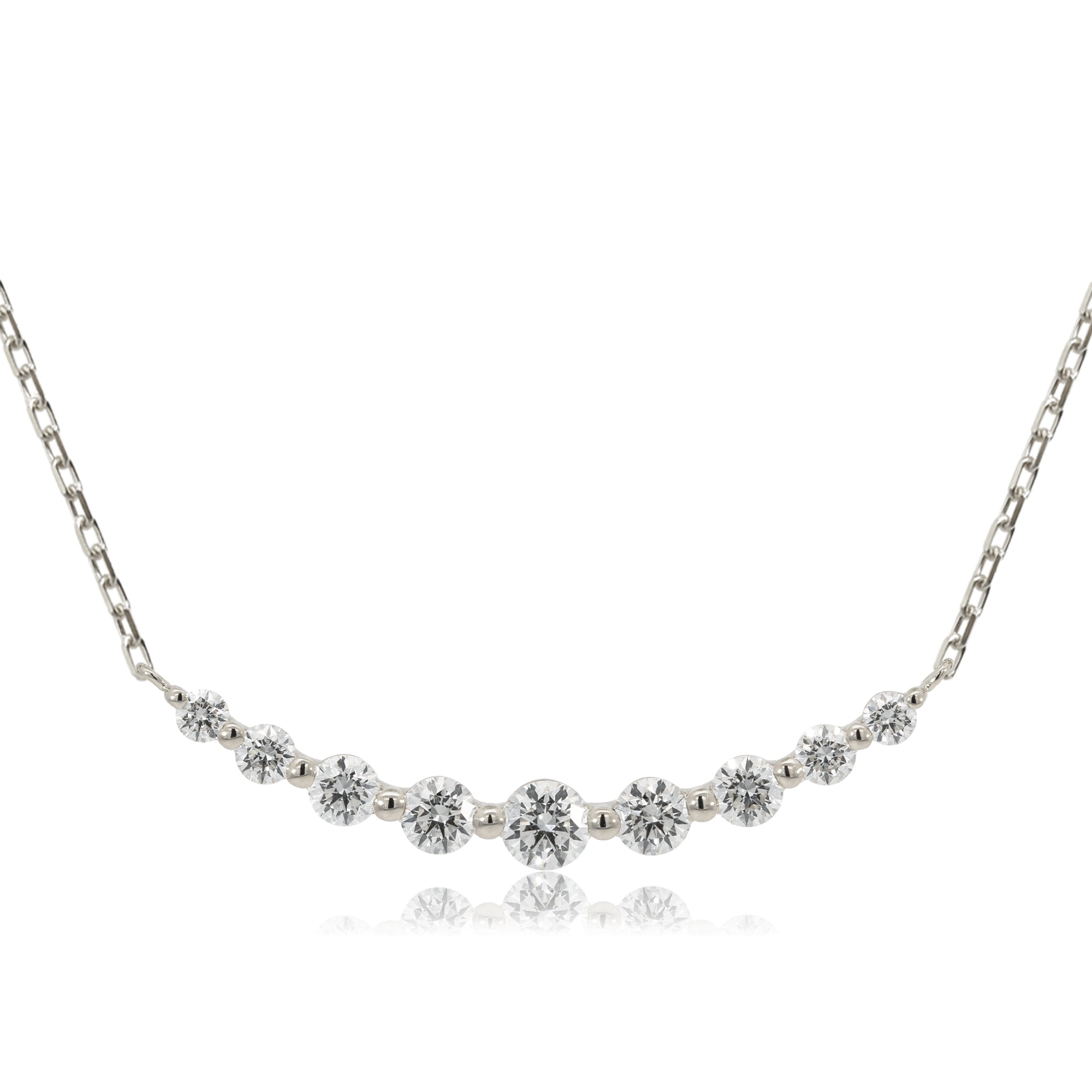 K18/Pt「ルミライン ミディアム」ネックレス