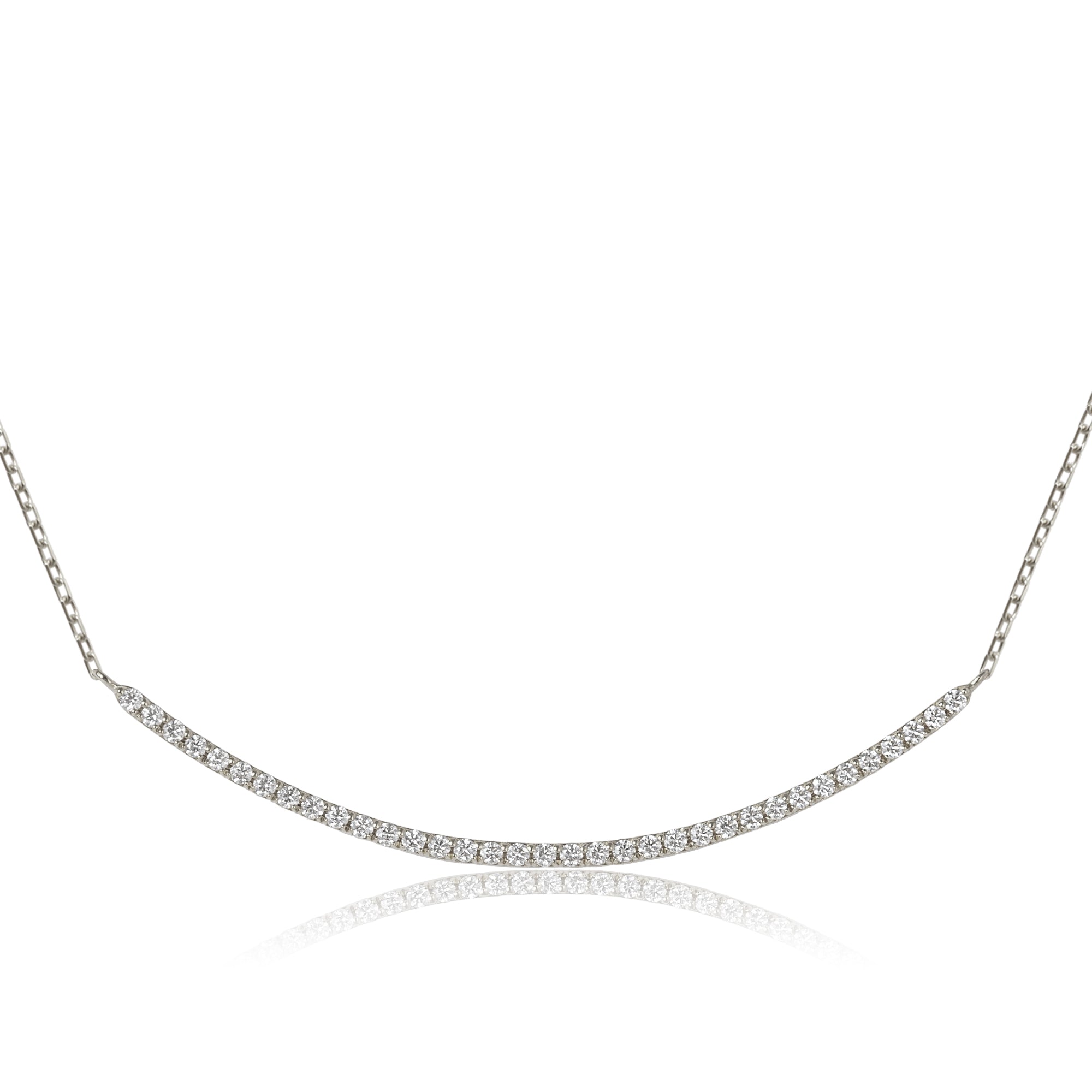 K18/Pt「セリナライン ミディアム」ネックレス