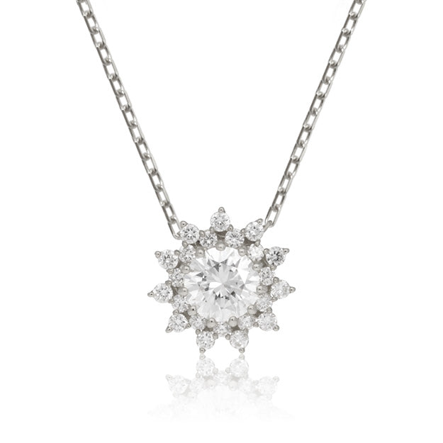 K18/Pt「クリスタル」ネックレス