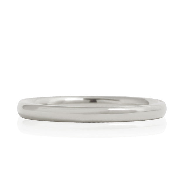 K18/Pt「ミーレ スリム」リング ー プラチナ