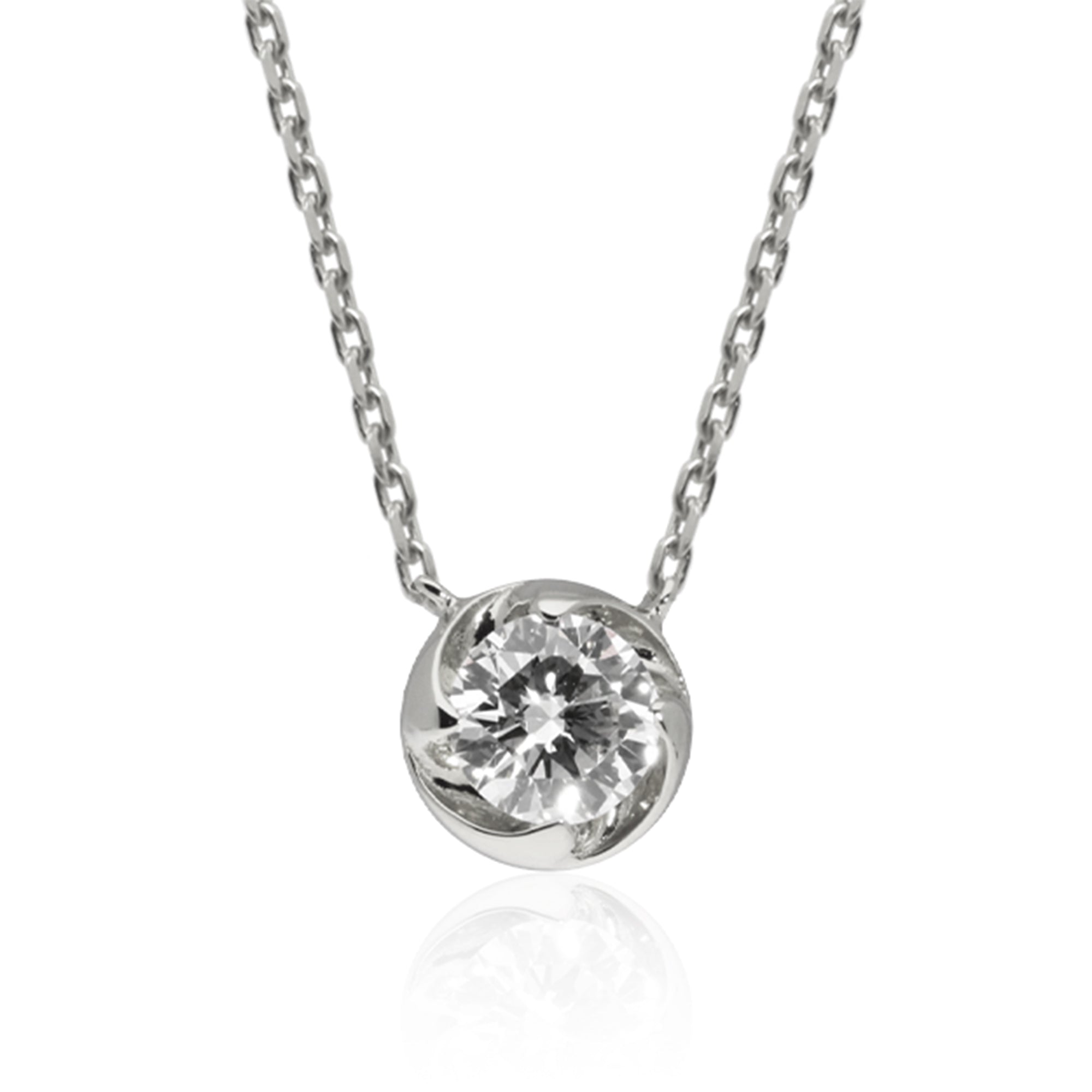 K18/Pt「0.3ctラウラ」ネックレス