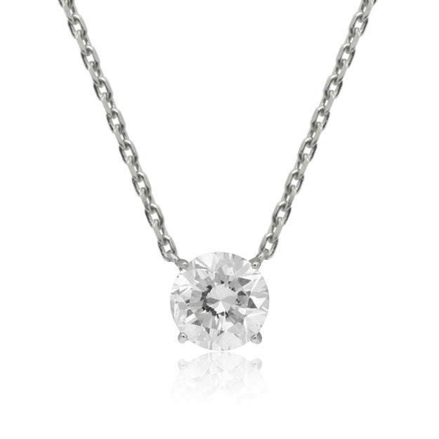 K18/Pt「0.5ctルピナス」ネックレス