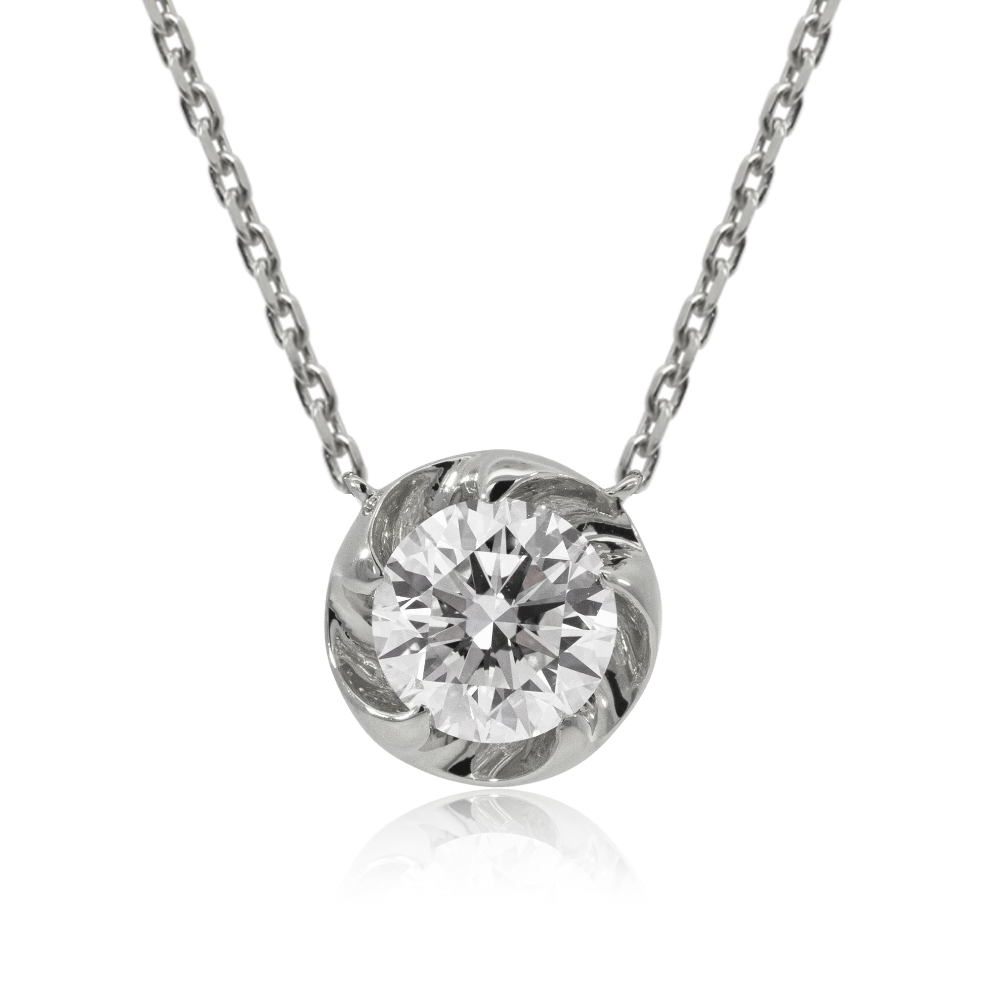 K18/Pt「0.7ctラウラ」ネックレス