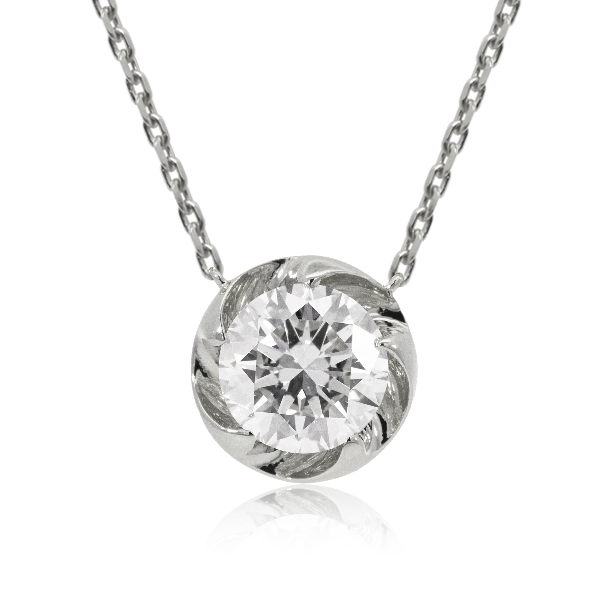 【限定2個】K18/Pt「1.0ct ラウラ」ネックレス