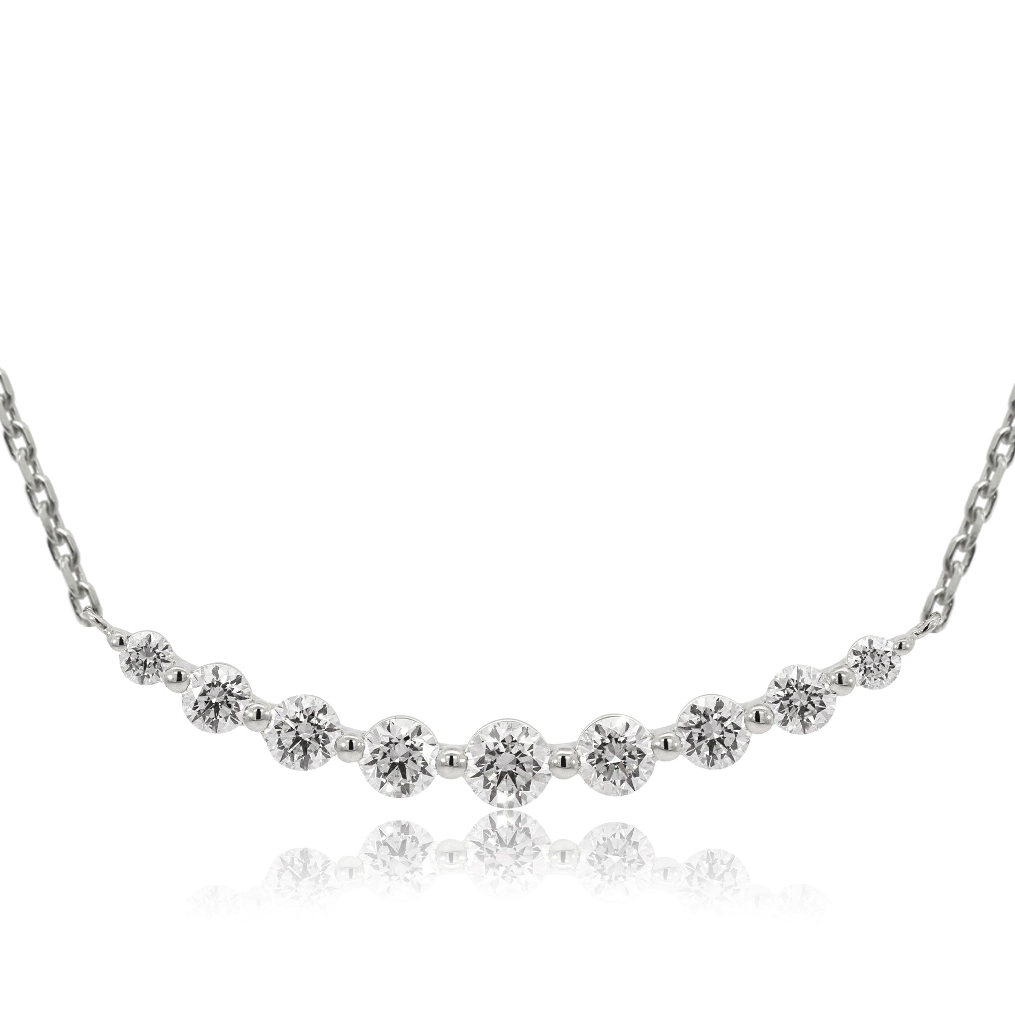 K18/Pt「ルミライン ラージ」ネックレス