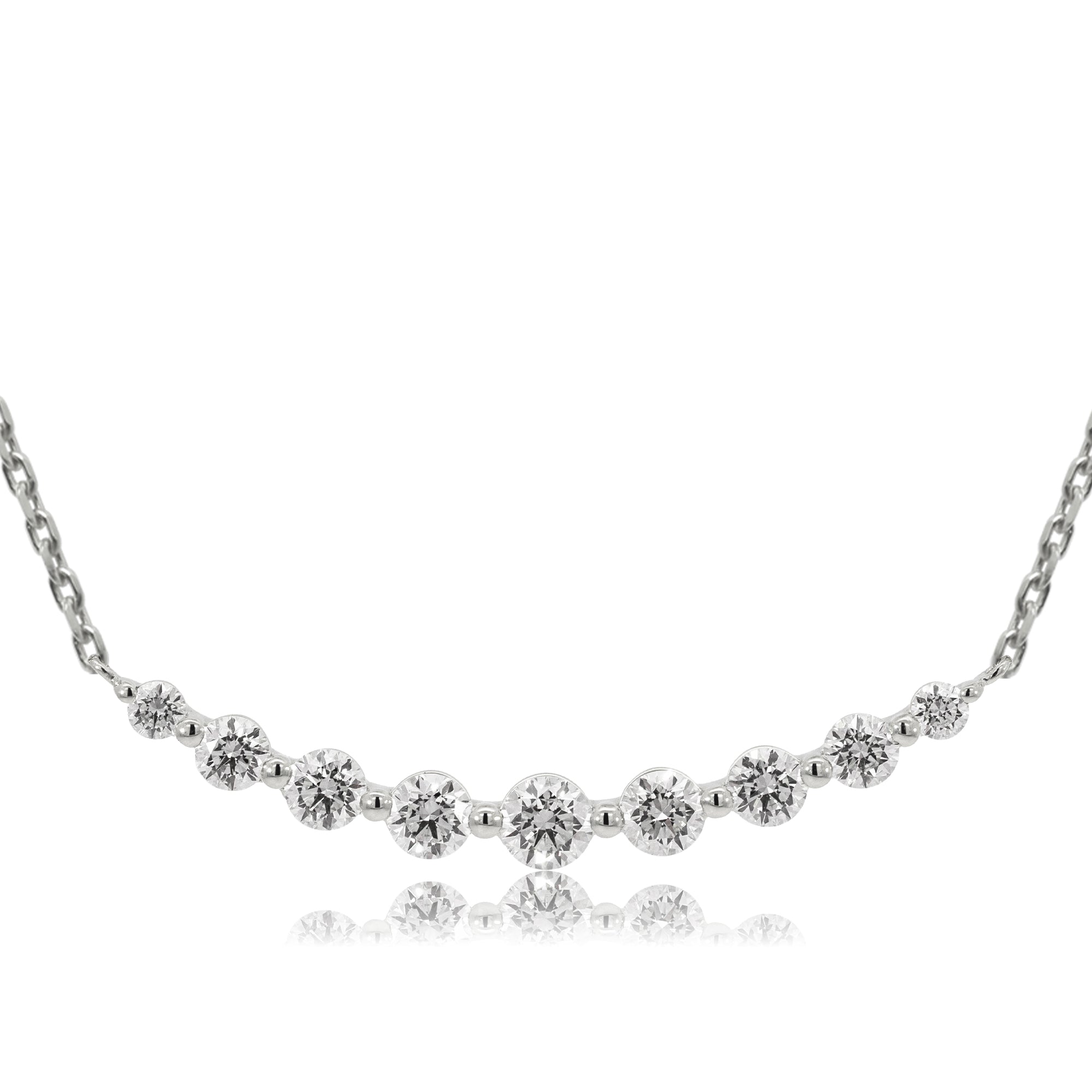 K18/Pt「ルミライン ラージ」ネックレス