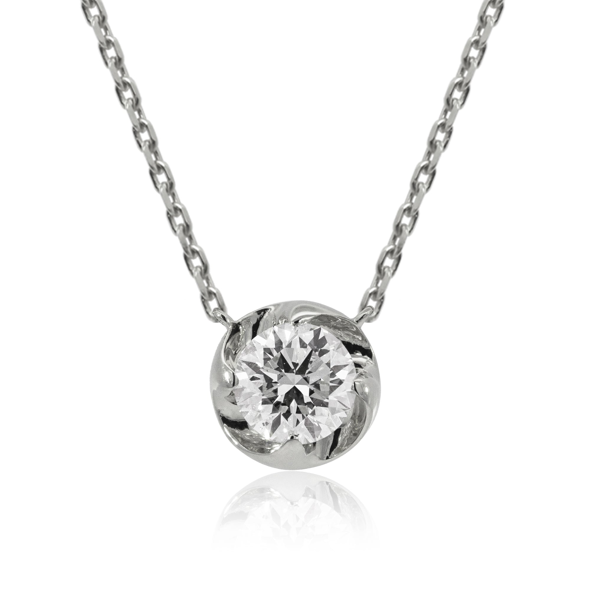 K18/Pt「0.4ctラウラ」ネックレス