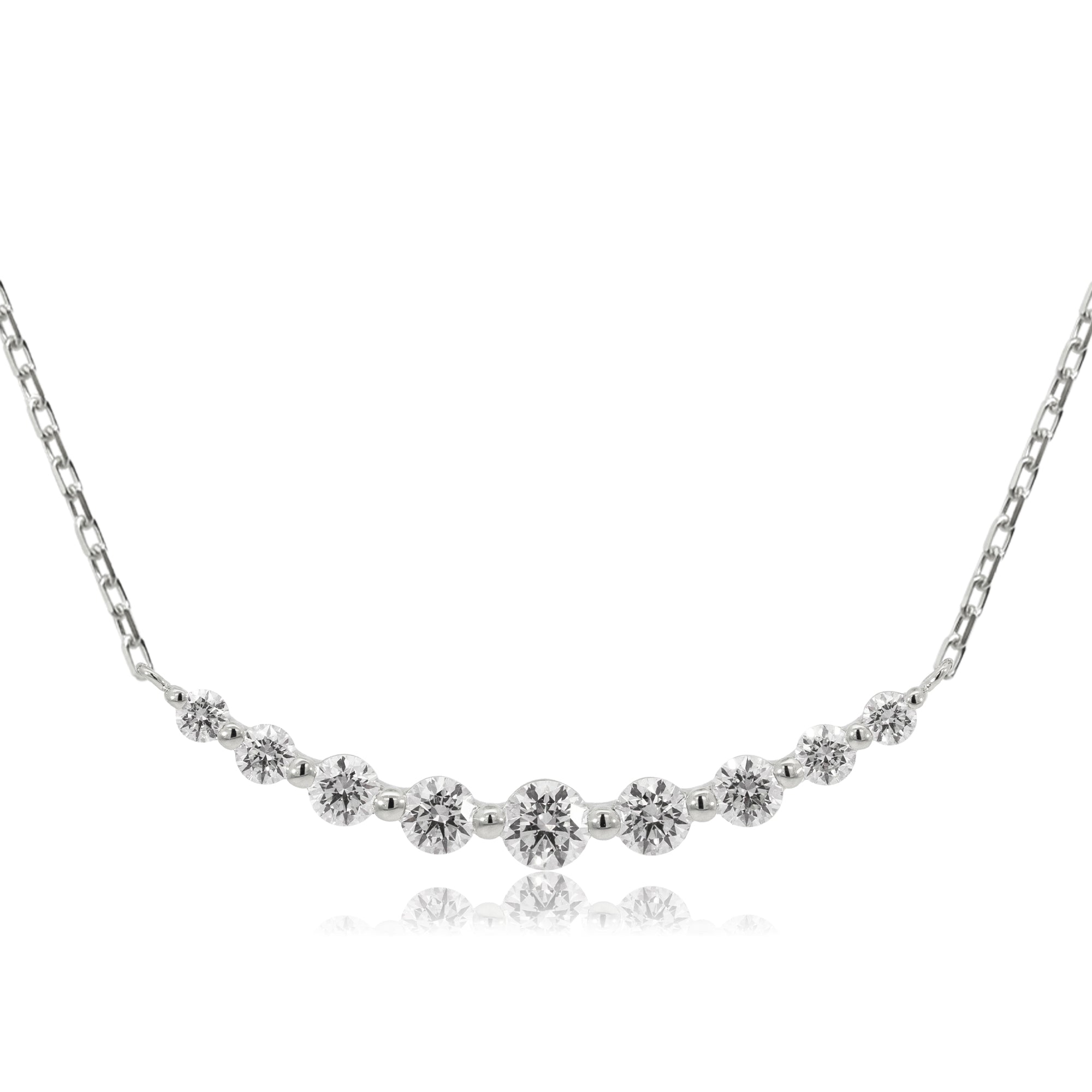 K18/Pt「ルミライン ミディアム」ネックレス