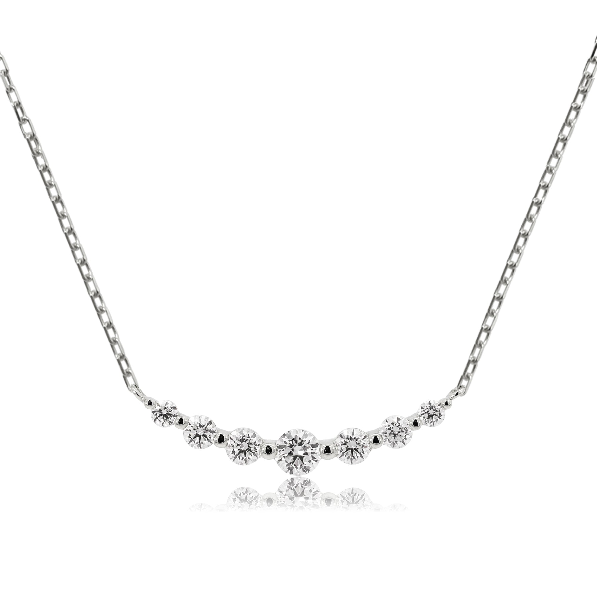 K18/Pt「ルミライン スモール」ネックレス