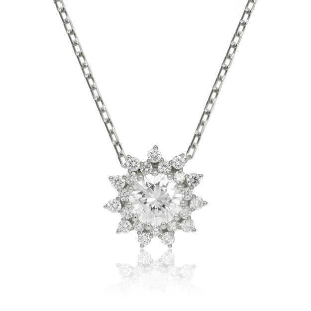 K18/Pt「クリスタル」ネックレス