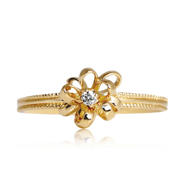 K18/Pt「ボンボン」リング