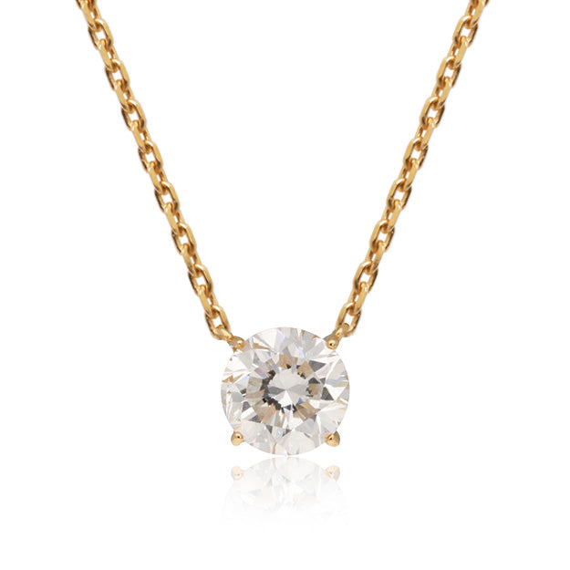 K18/Pt「0.5ctルピナス」ネックレス