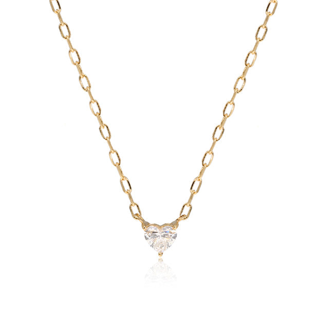 K18/Pt「0.08ctクオーレ」ネックレス