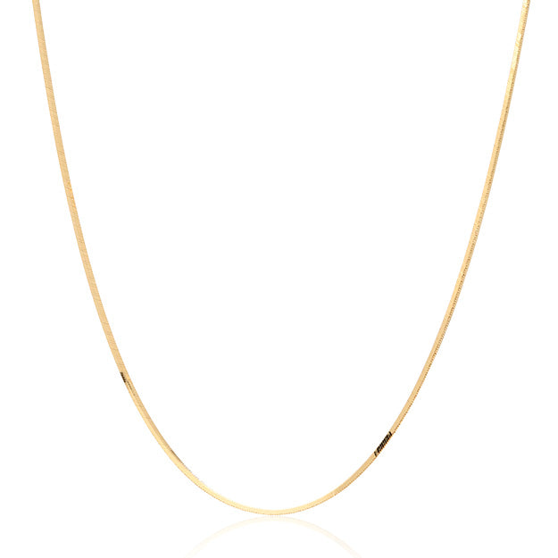 K18/Pt「ストローチェーン」ネックレス