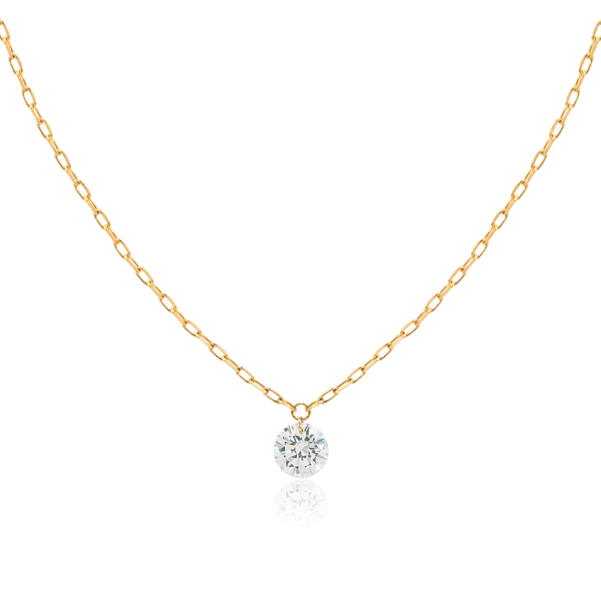 K18/Pt「0.05ctルフル」ネックレス