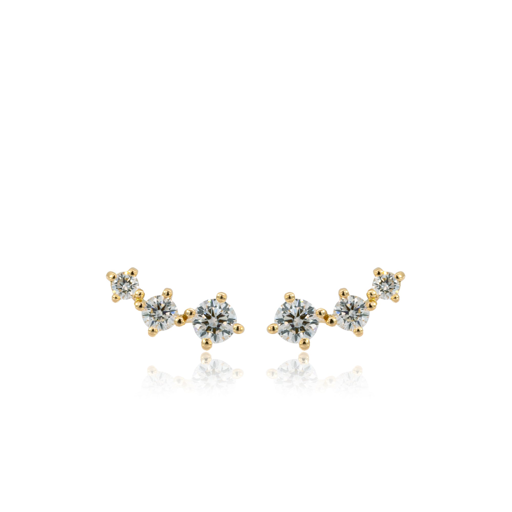 K18/Pt「リエータ」ピアス