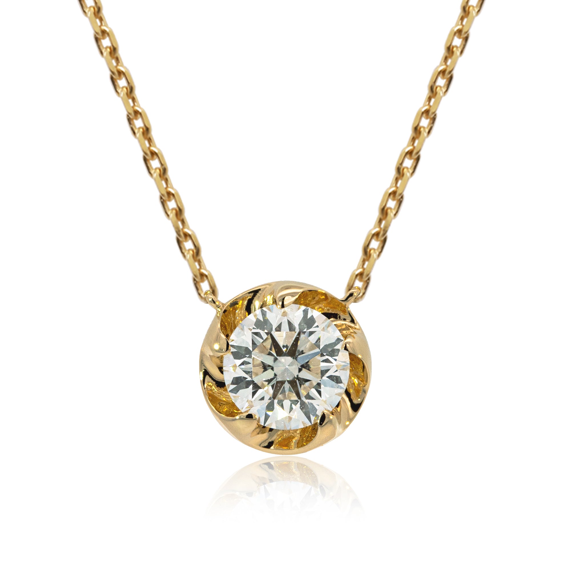 K18/Pt「0.5ctラウラ」ネックレス