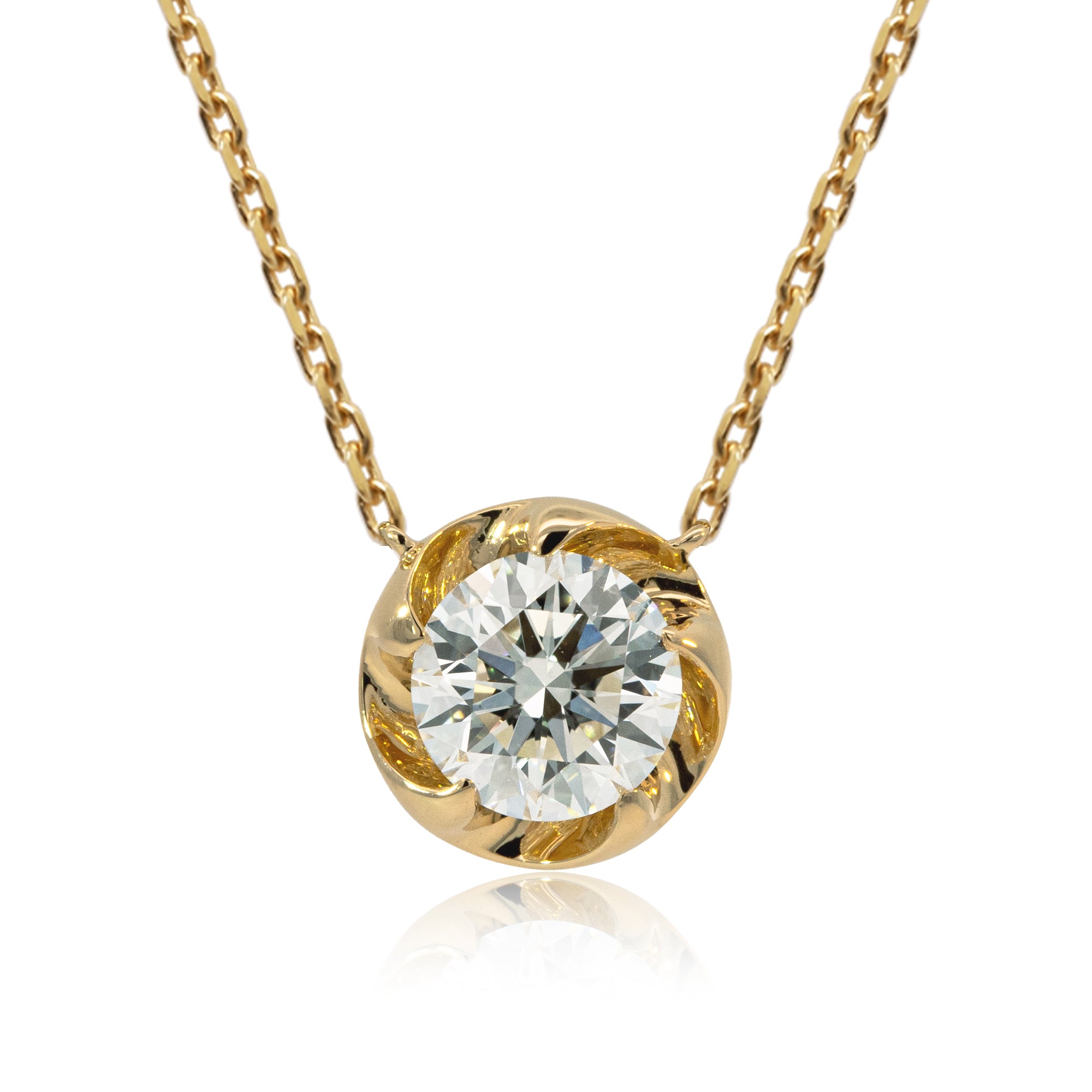 K18/Pt「0.7ctラウラ」ネックレス