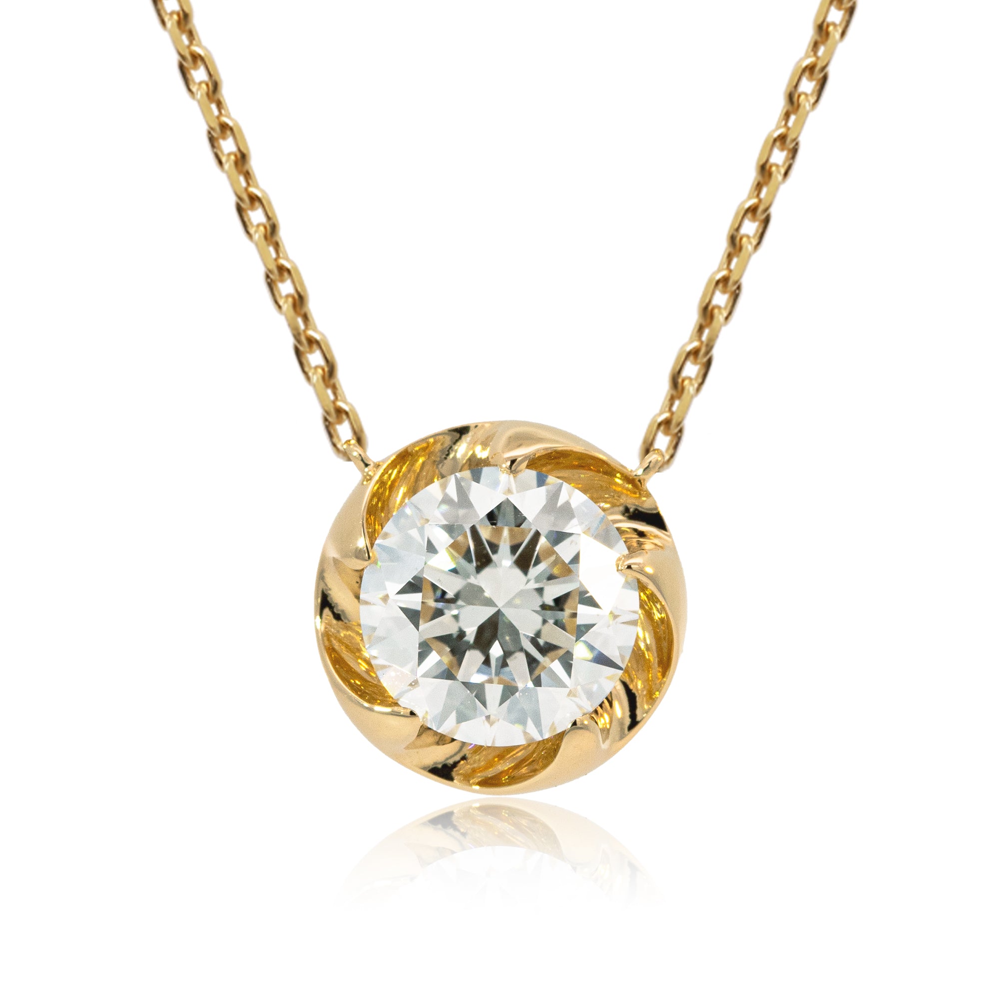 【限定2個】K18/Pt「1.0ct ラウラ」ネックレス